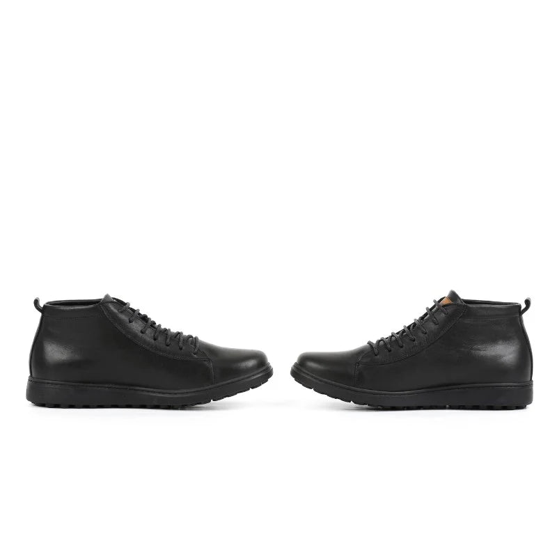 Madrid - BLACK Leather Ankle Boots