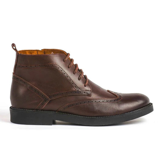 London - Brown Leather Ankle Boots