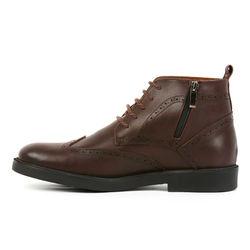 London - Brown Leather Ankle Boots