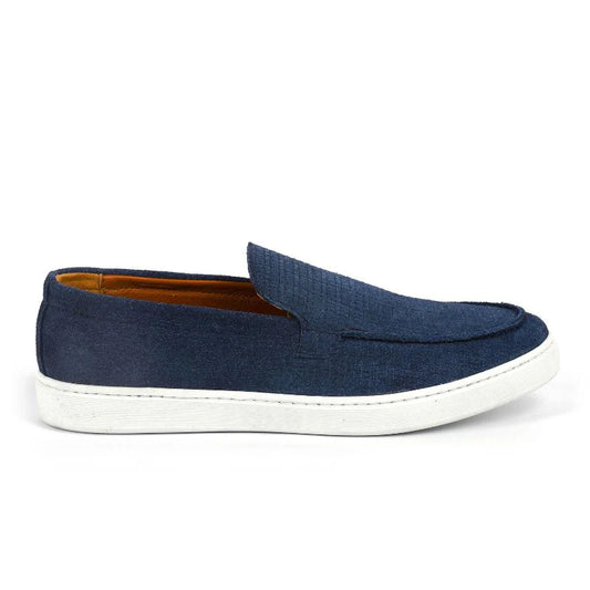 Monaco - Dain Blue Moccasins