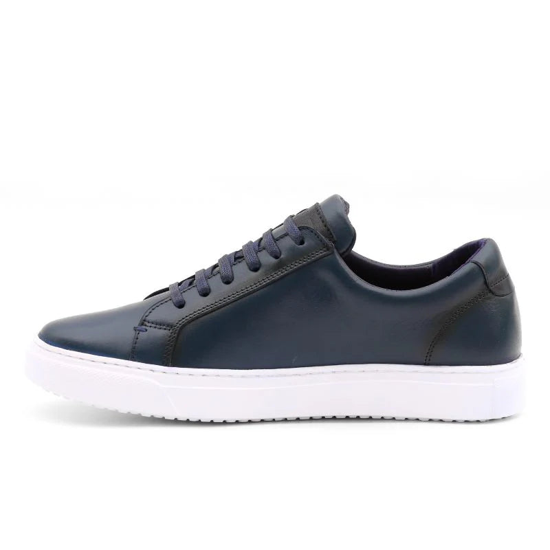 Oslo - Blue Leather Sneakers