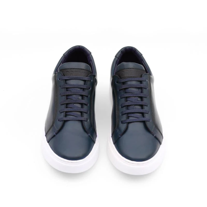 Oslo - Blue Leather Sneakers