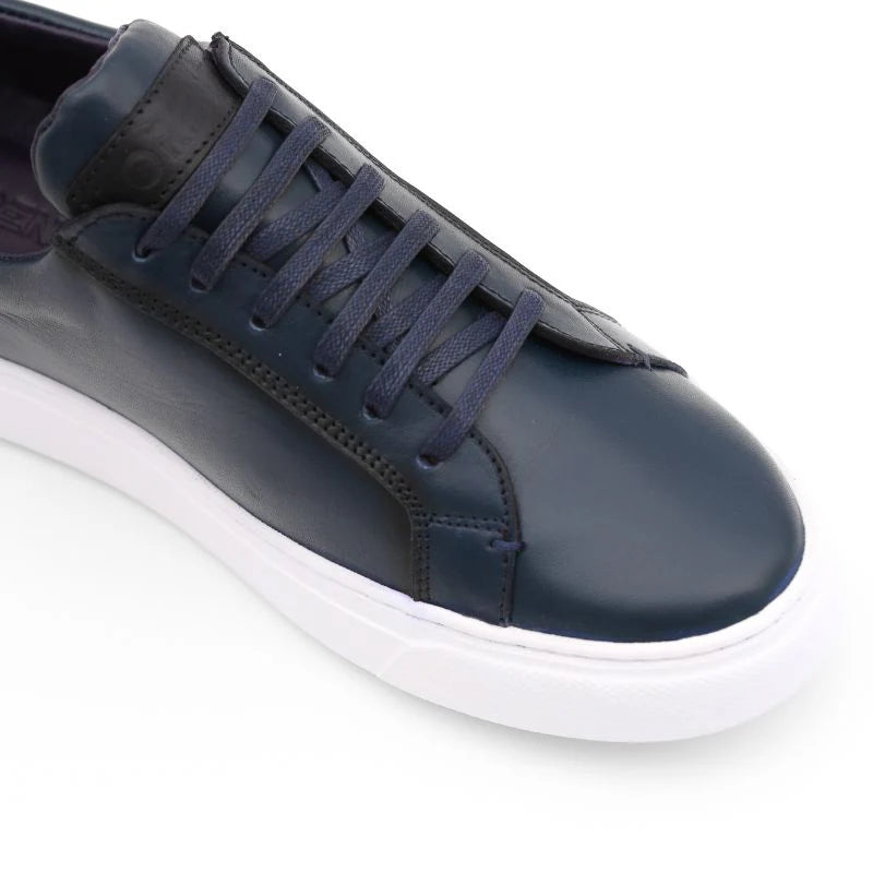 Oslo - Blue Leather Sneakers