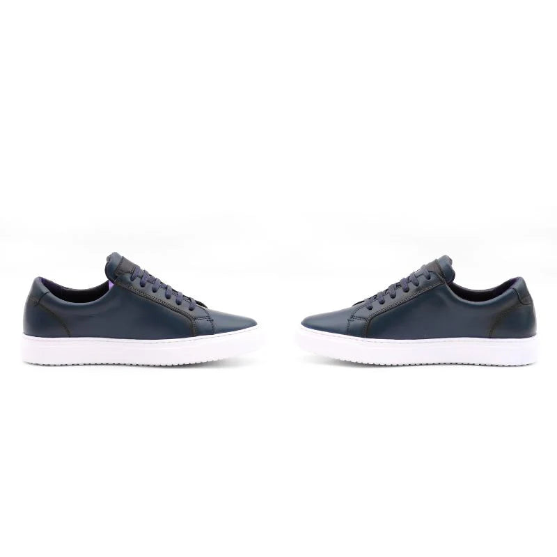 Oslo - Blue Leather Sneakers