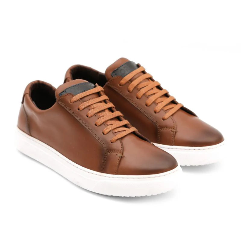 Oslo - Camel Leather Sneakers