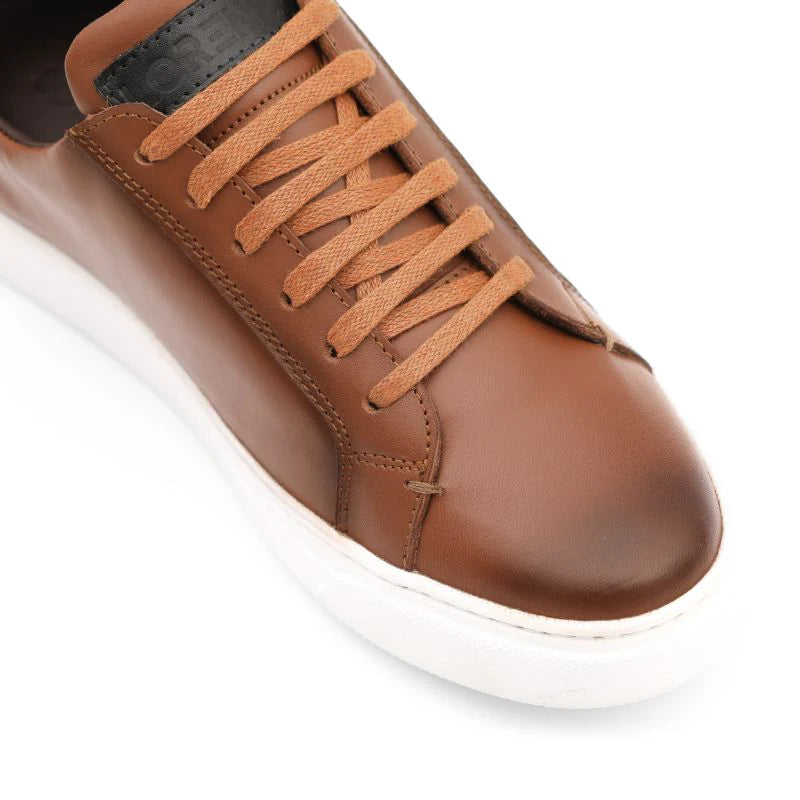 Oslo - Camel Leather Sneakers