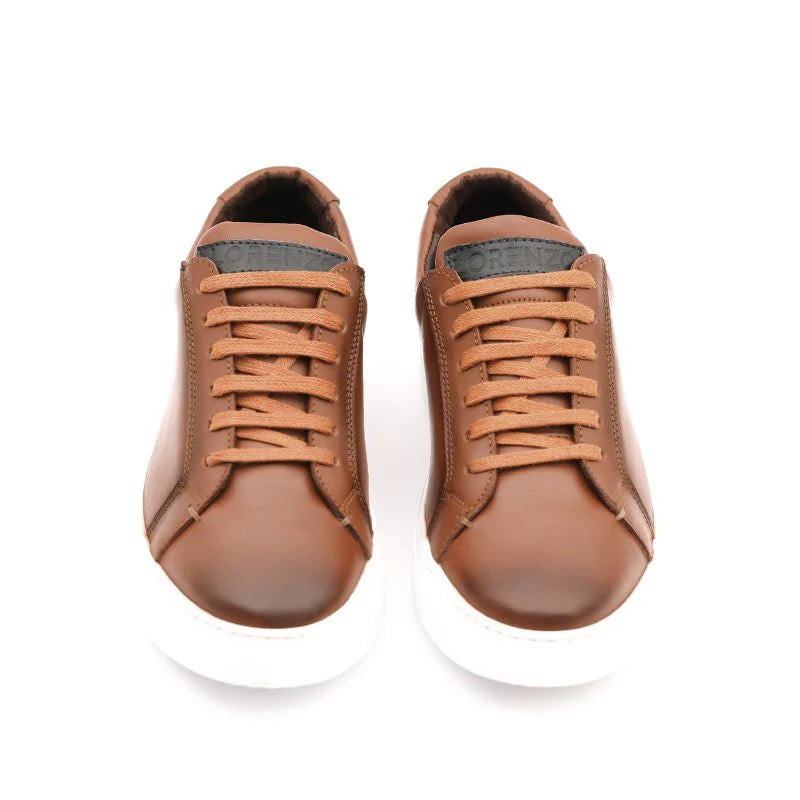 Oslo - Camel Leather Sneakers