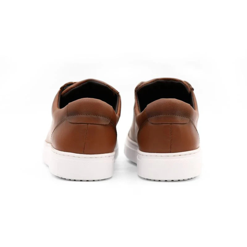 Oslo - Camel Leather Sneakers