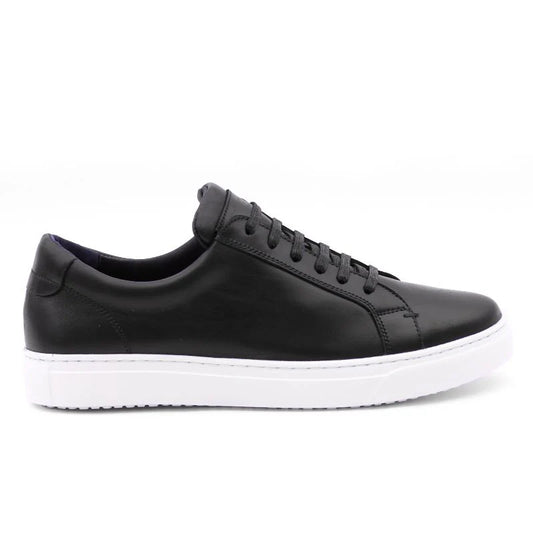 Oslo - Black Leather Sneakers