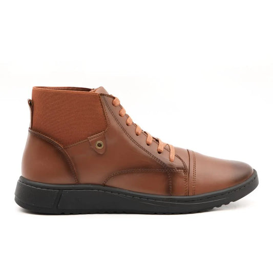 Porto - Camel Leather Ankle Boots