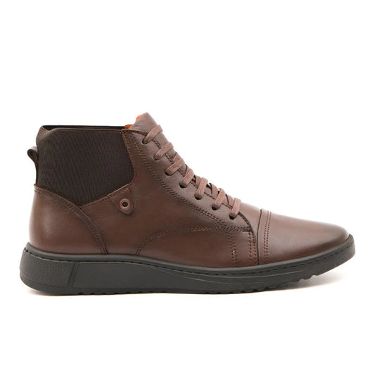 Porto - Brown Leather Ankle Boots